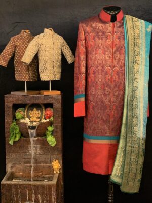 Banarasi Silk Designer Wedding Sherwani