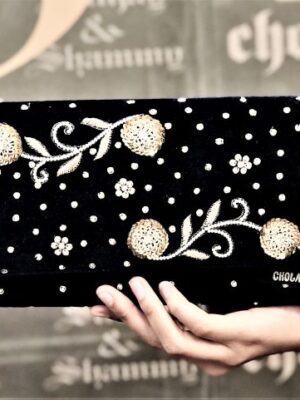 Elegant Blue Designer Clutch
