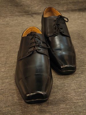Classy Black Leather Laced Formal Shoes