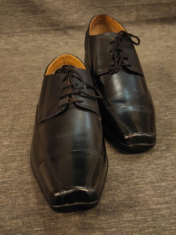 Classy Black Leather Laced Formal Shoes