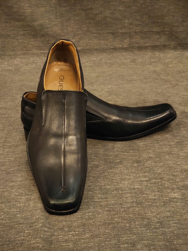 Stylish Black Leather Slip-On Shoes