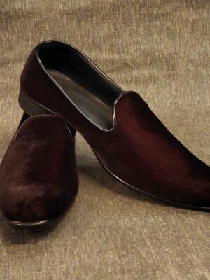 Designer Velvet Slip-on Shoes