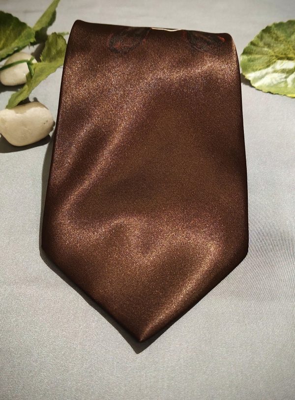 Crown Painted Designer Brown Tie