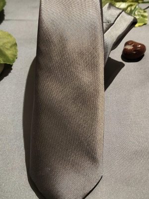 Solid Grey Taupe Slim Tie