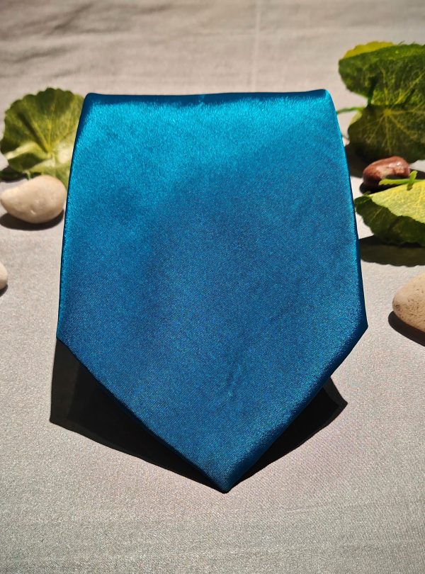 Shinny Blue Classic Tie