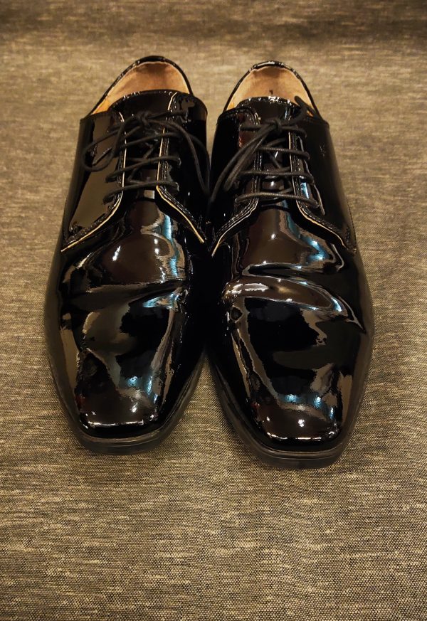 Glossy Black Leather Shoes